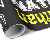 Coole naamcollage moderne typografie op maat cadeaupapier (Rol Hoek)