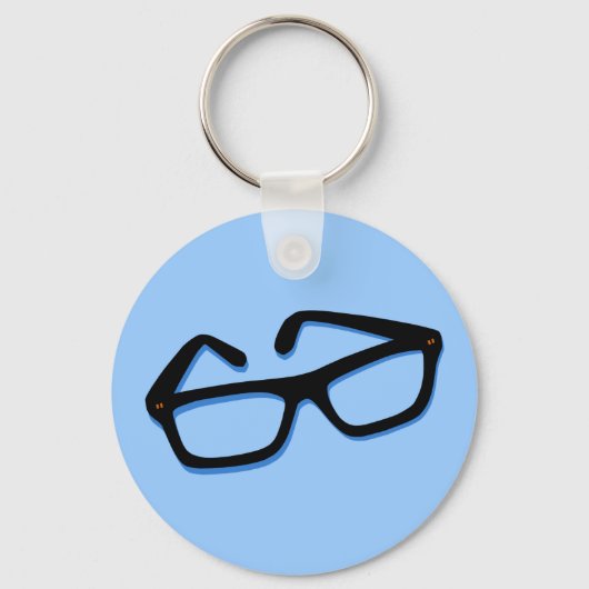 Coole Nerd Bril Sleutelhanger (Voorkant)