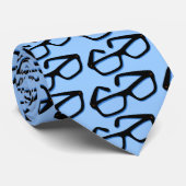 Coole Nerd Bril Stropdas (Opgerold)