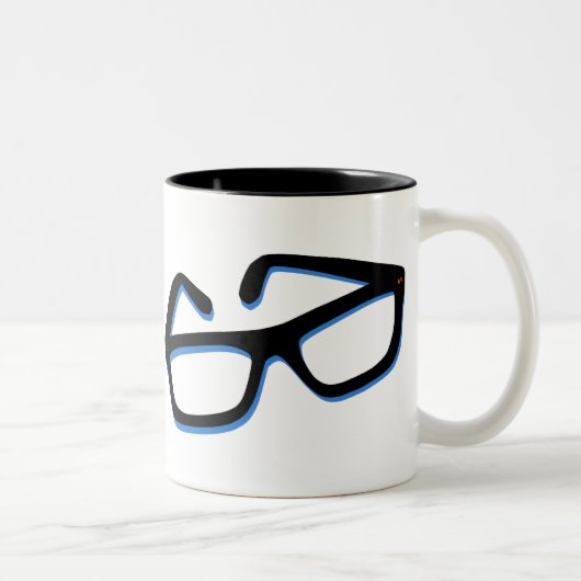 Coole Nerd Bril Tweekleurige Koffiemok (Rechts)