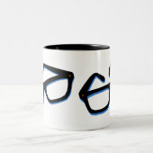 Coole Nerd Bril Tweekleurige Koffiemok (Center)