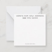 Coole nieuwe locatie! Briefkaart (Achterkant)