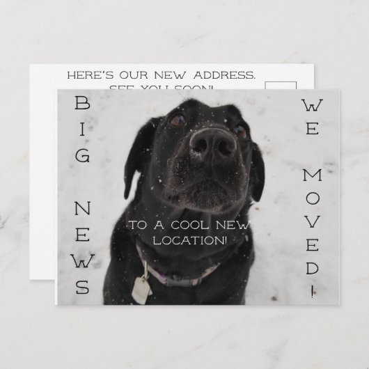 Coole nieuwe locatie! Briefkaart (Voorkant / Achterkant)