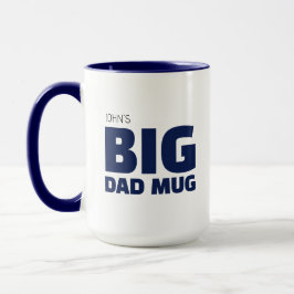 Coole Nieuwigheid Navy Blauwe Aangepaste Naam Grot Mok