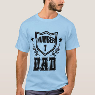 Coole nummer één Papa woordkunst  T-shirt