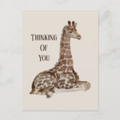 coole oerwoud giraffe die je denkt briefkaart (Voorkant)