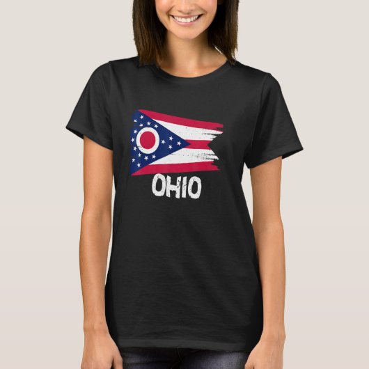 Coole Ohio-vlag T-shirt (Voorkant)