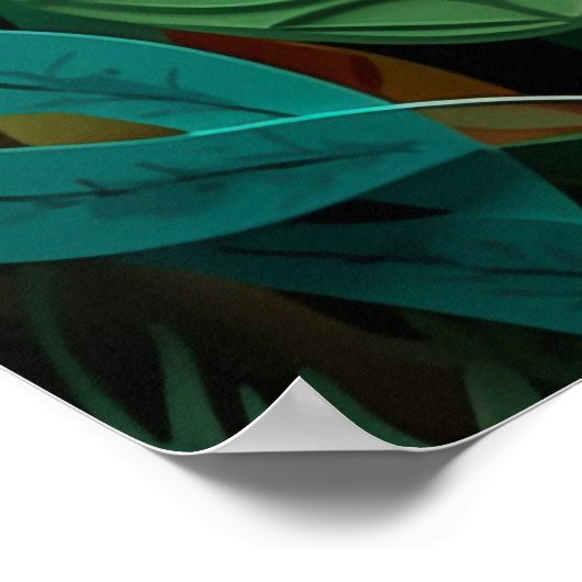 Coole olifant oerwoud liefhebbers poster (Hoek)