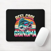 Coole oma Funny Fishing oma Moederdag Muismat (Met muis)