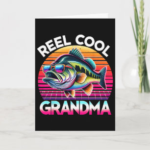 Coole oma Moederdag cadeaus grappige vissen Kaart