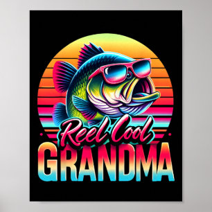 Coole oma Moederdag Cadeaus Grappige Vissen Poster