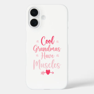 Coole oma's hebben spieren iPhone 16 hoesje