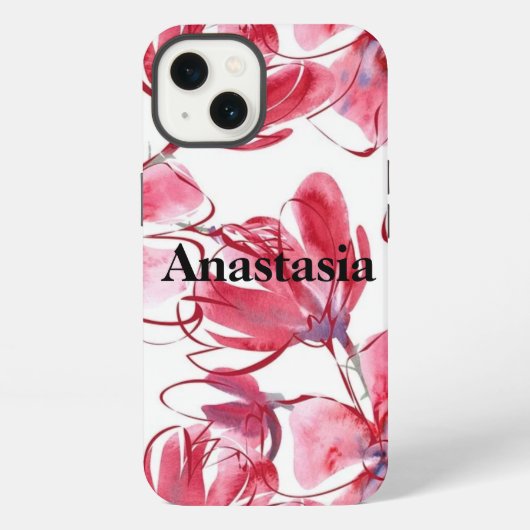 Coole, ongelofelijke roze bloemen iPhone hoesje (Achterkant)