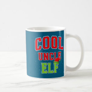 Coole Oom Elf Kerstmis Familie Matching Groep Kers Koffiemok