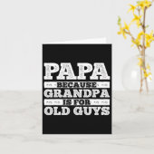 Coole opa kunst voor mannen grootvader papa ouder  kaart (Gele Bloem)
