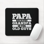 Coole opa kunst voor mannen grootvader papa ouder muismat (Met muis)
