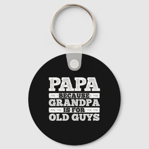 Coole opa kunst voor mannen grootvader papa ouder sleutelhanger