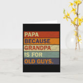 Coole opa kunst voor mannen Opa Opa ouder F Kaart (Gele Bloem)