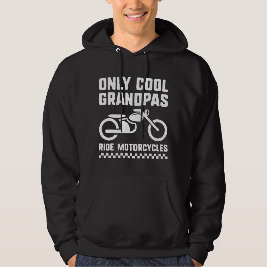 Coole Opa Motorfiets Hoodie (Voorkant)