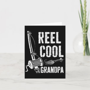 Coole opa visser Vaderdag T-shirt Kaart