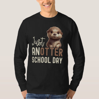 Coole Otter Voor Jongens Meisjes Mannen Kinderen V T-shirt