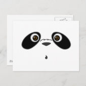 coole Panda-illustratie van Kanjiz Briefkaart (Voorkant / Achterkant)