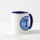 coole Panda Politie voegt monogram toe Mok (Voorkant rechts)