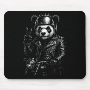 Coole Panda Punk Vredesteken Motor  Muismat