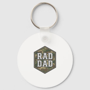 Coole papa camouflage zeshoek vintage graveer ontw sleutelhanger