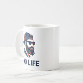 Coole papa met zonnebril koffiemok (Voorkant links)