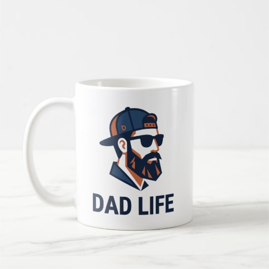 Coole papa met zonnebril koffiemok (Links)