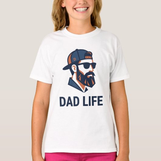Coole papa met zonnebril t-shirt (Voorkant)
