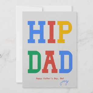 Coole Papa,  Persoonlijke Vaderdagkaart Voor Papa Kaart