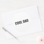 Coole papa ronde sticker (Envelop)