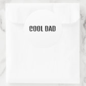Coole papa ronde sticker (Tas)