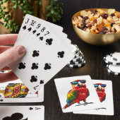 Coole Papegaai met Zonnebril Pokerkaarten (Insitu)