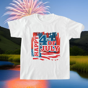 coole Patriottische Happy Fourth Juli unisex kinde T-shirt