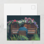 Coole Piano Kunst Briefkaart (Voorkant / Achterkant)
