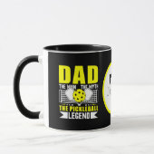 Coole Pickleball Dad woordkunst Mok (Links)