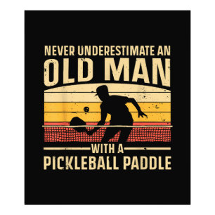 Coole Pickleball Kunst Voor Mannen Vrouwen Paddle  Foto Afdruk