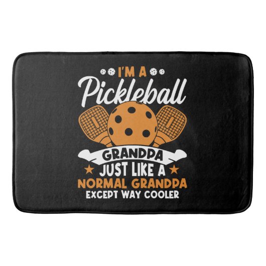 Coole Pickleball Opa Speler Badmat (Voorkant)