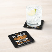 Coole Pickleball Opa Speler Bier Onderzetter (Rechterzijde)