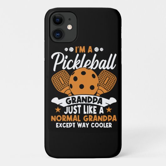 Coole Pickleball Opa Speler Case-Mate iPhone Case (Achterkant)