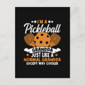 Coole Pickleball Opa Speler Informatiekaartje (Voorkant)