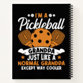 Coole Pickleball Opa Speler Notitieboek (Achterkant)