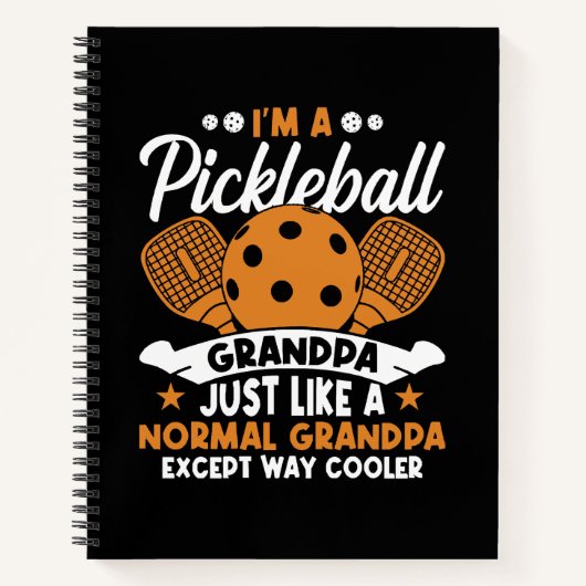 Coole Pickleball Opa Speler Notitieboek (Voorkant)