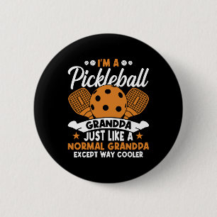 Coole Pickleball Opa Speler Ronde Button 5,7 Cm