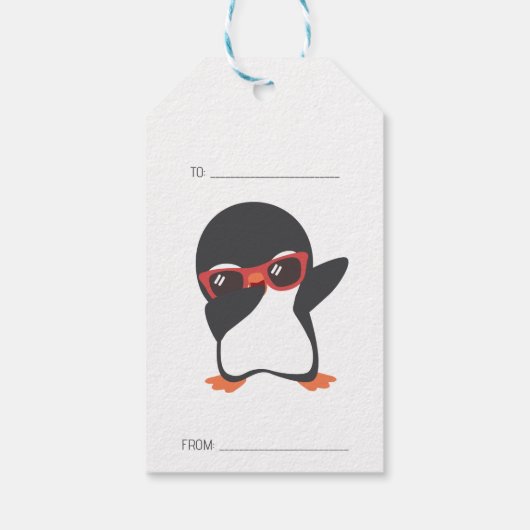 COOLE PINGUÏN CADEAU LABELS CADEAULABEL (Achterkant)