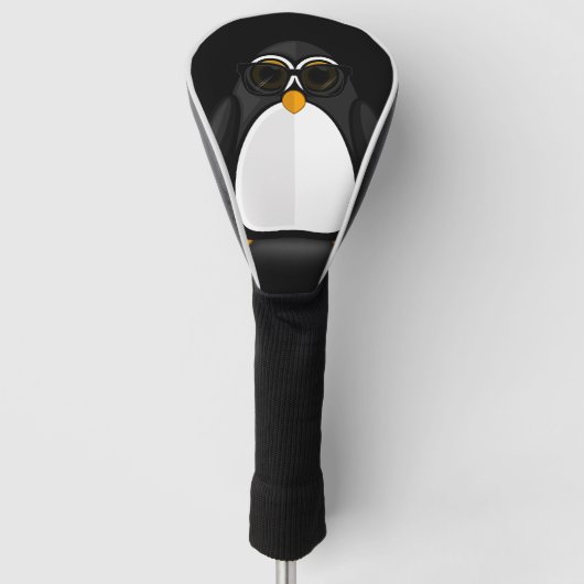 Coole Pinguïn Golfheadcover (Voorkant)