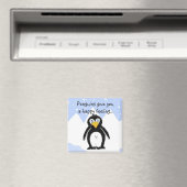 Coole Pinguïn met Spreuk Magneet (Insitu (Vaatwasser))